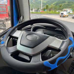 XL Comfy Grip Steering Wheel Cover for Semi Truck 18 Inch (Blue)
